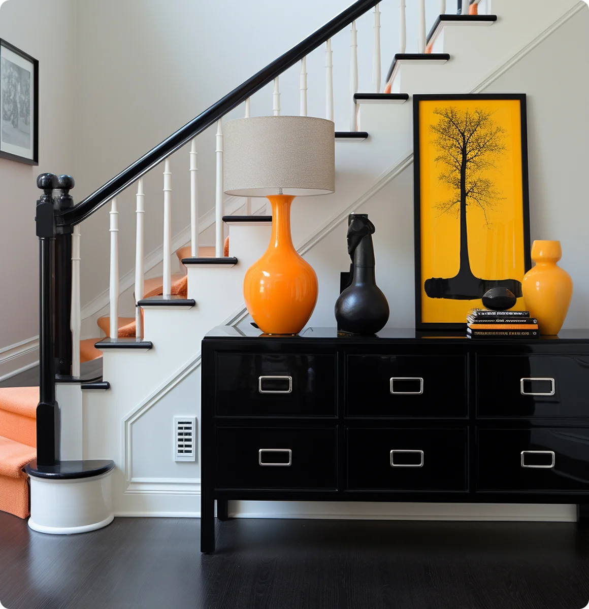 Interior architectural rendering example